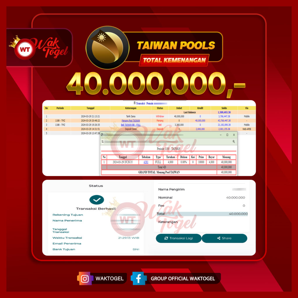 BUKTI PEMBAYARAN TAIWAN WAKTOGEL