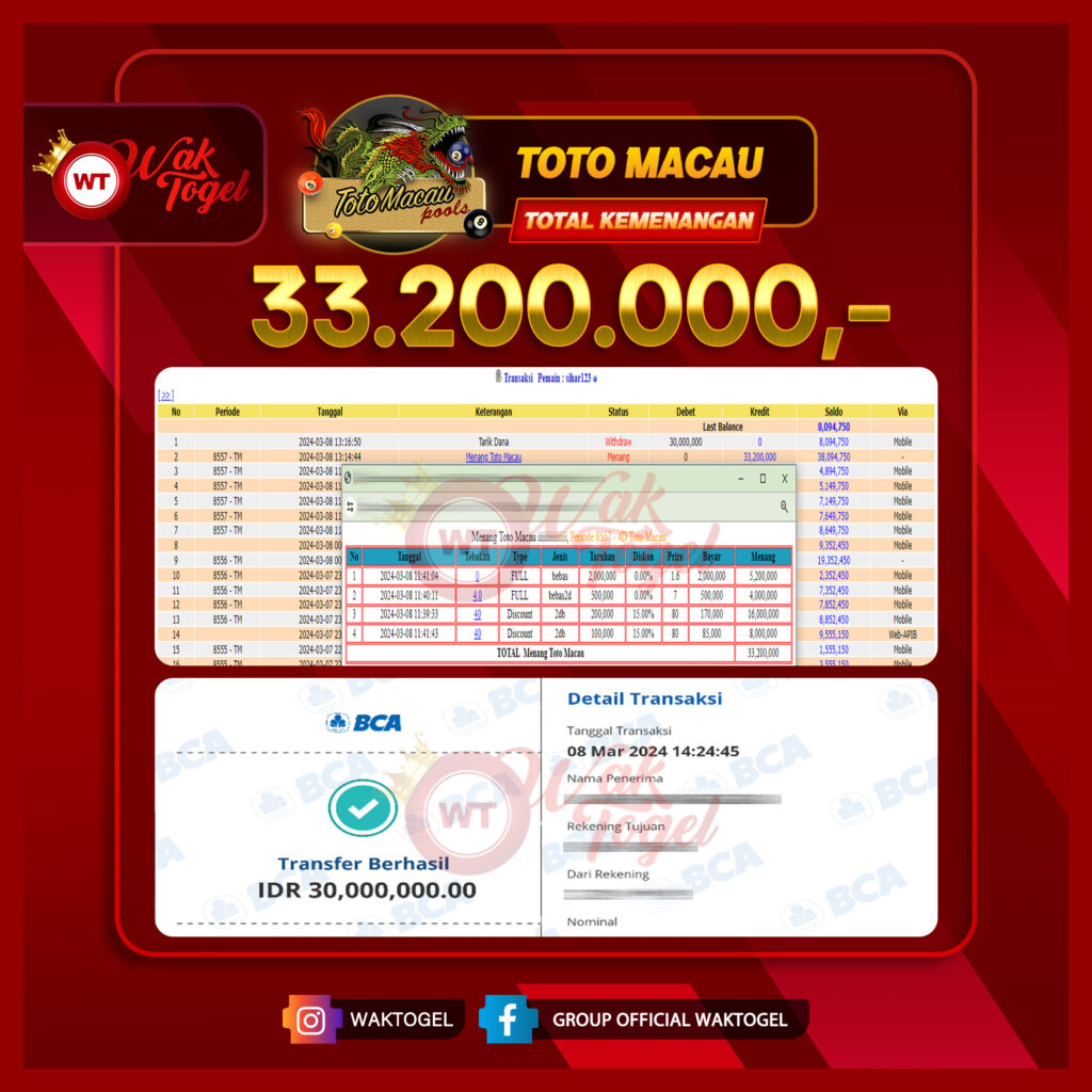 BUKTI PEMBAYARAN TOTOMACAU WAKTOGEL