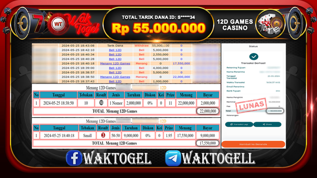 BUKTI PEMBAYARAN 12D GAMES WAKTOGEL