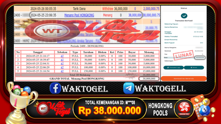 BUKTI PEMBAYARAN HONGKONG WAKTOGEL