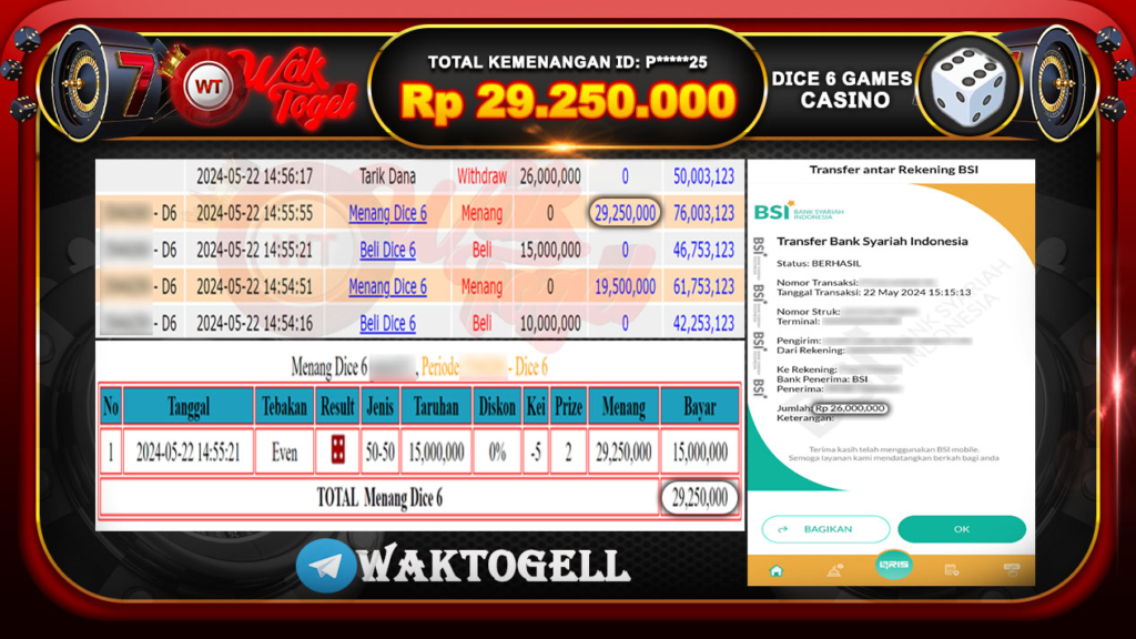 BUKTI PEMBAYARAN CASINO WAKTOGEL