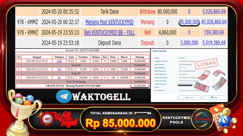 BUKTI PEMBAYARAN KENTUCKY MID WAKTOGEL