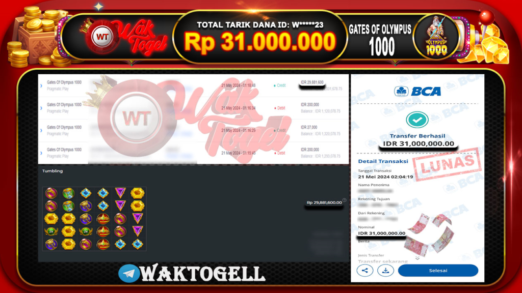 BUKTI PEMBAYARAN SLOT WAKTOGEL