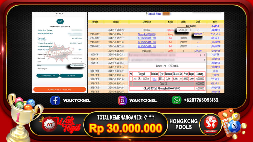 BUKTI PEMBAYARAN HONGKONG WAKTOGEL