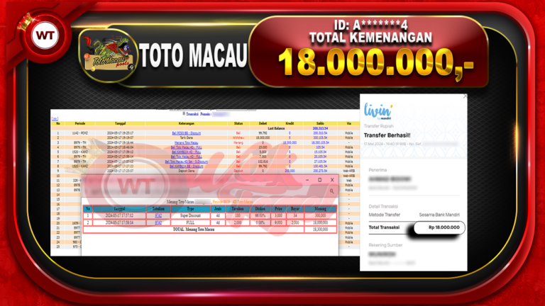 BUKTI PEMBAYARAN TOTOMACAU WAKTOGEL