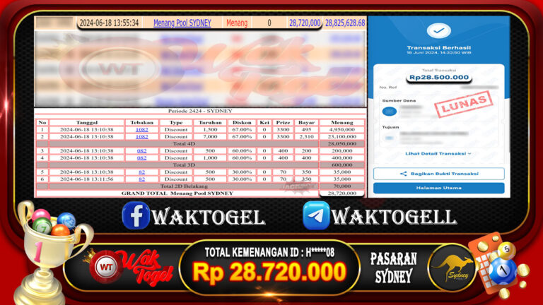 BUKTI PEMBAYARAN SYDNEY WAKTOGEL