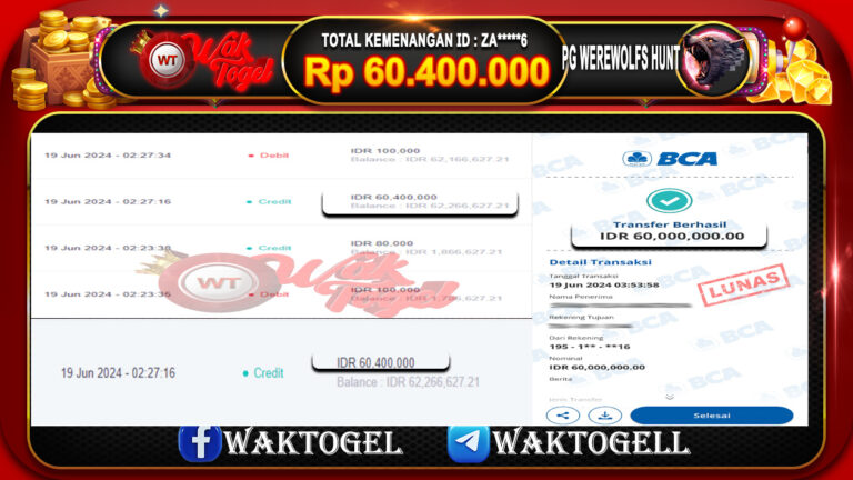 BUKTI PEMBAYARAN SLOT WAKTOGEL