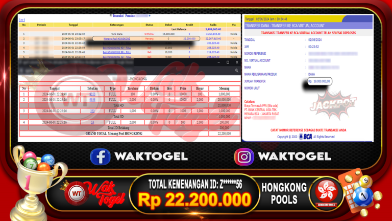 BUKTI PEMBAYARAN HONGKONG WAKTOGEL