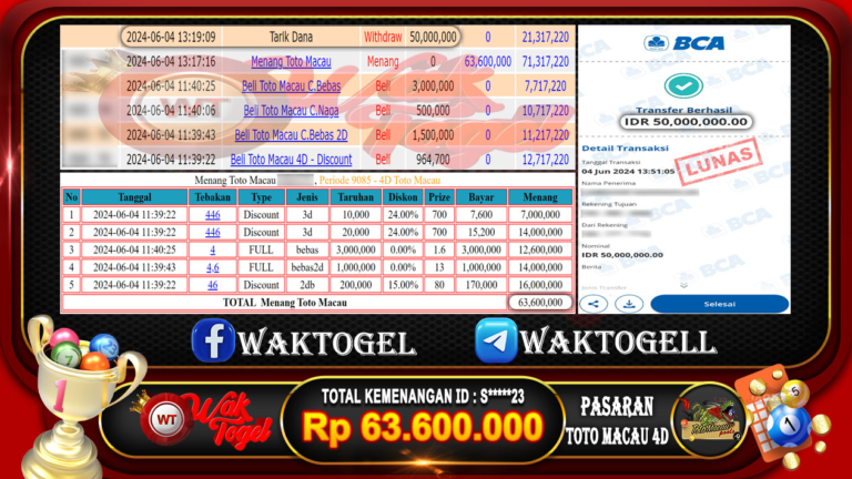 BUKTI PEMBAYARAN TOTOMACAU WAKTOGEL