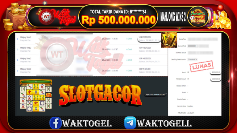 BUKTI PEMBAYARAN SLOT WAKTOGEL