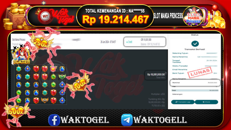 BUKTI PEMBAYARAN SLOT WAKTOGEL