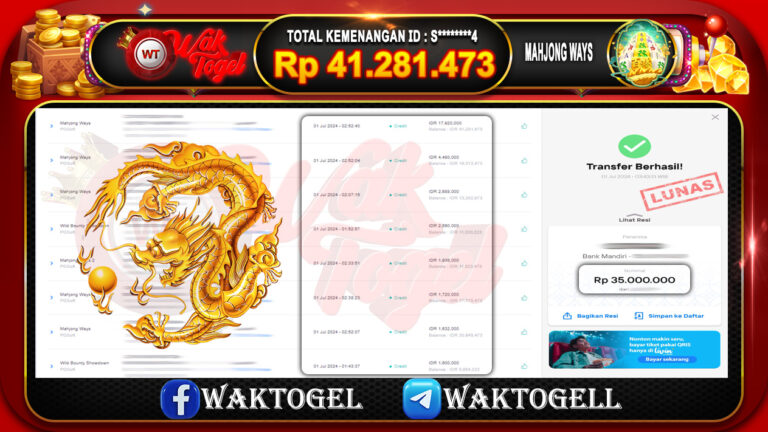 BUKTI PEMBAYARAN SLOT WAKTOGEL