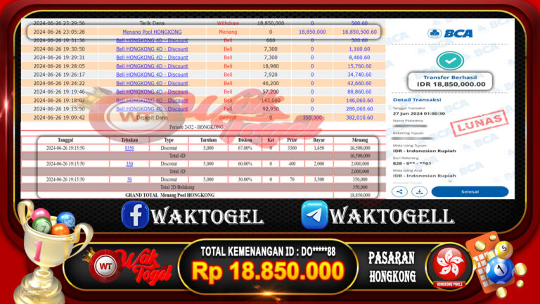 BUKTI PEMBAYARAN HONGKONG WAKTOGEL