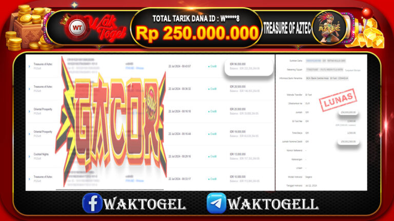 BUKTI PEMBAYARAN SLOT WAKTOGEL