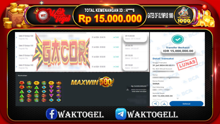 BUKTI PEMBAYARAN SLOT WAKTOGEL