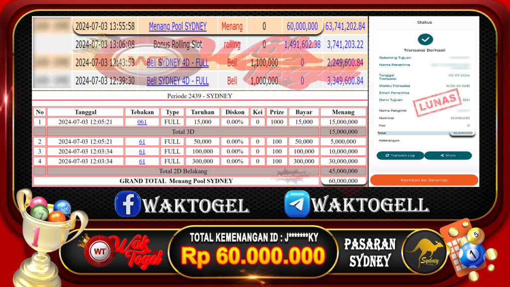 BUKTI PEMBAYARAN SYDNEY WAKTOGEL