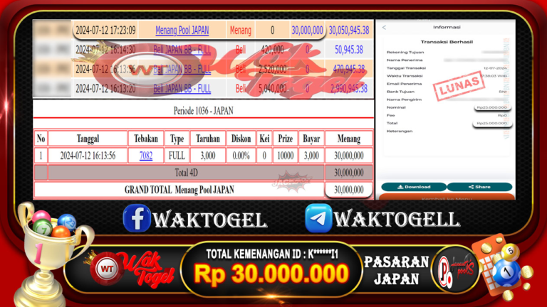 BUKTI PEMBAYARAN JAPAN WAKTOGEL