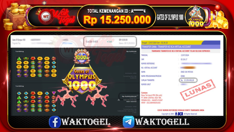 BUKTI PEMBAYARAN SLOT WAKTOGEL