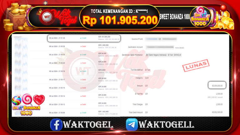 BUKTI PEMBAYARAN SLOT WAKTOGEL