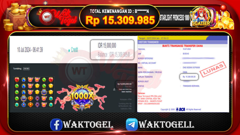 BUKTI PEMBAYARAN SLOT WAKTOGEL