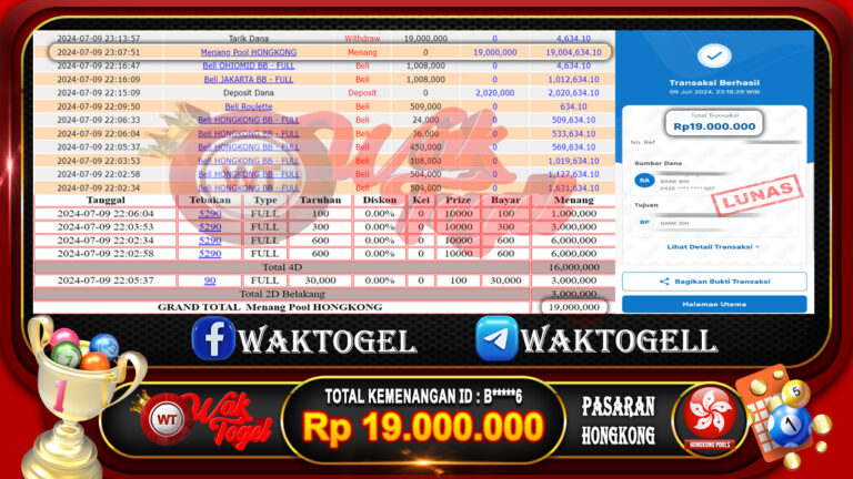 BUKTI PEMBAYARAN HONGKONG WAKTOGEL