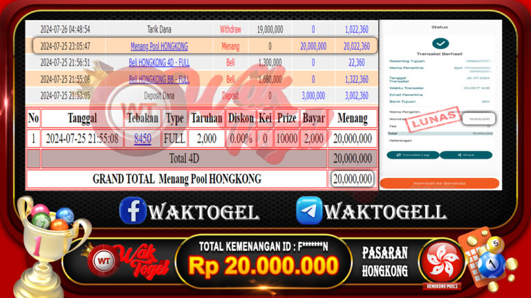 BUKTI PEMBAYARAN HONGKONG WAKTOGEL