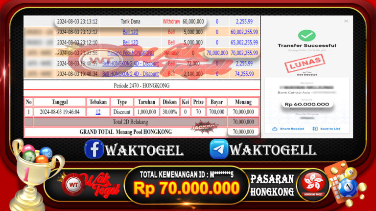 BUKTI PEMBAYARAN HONGKONG WAKTOGEL