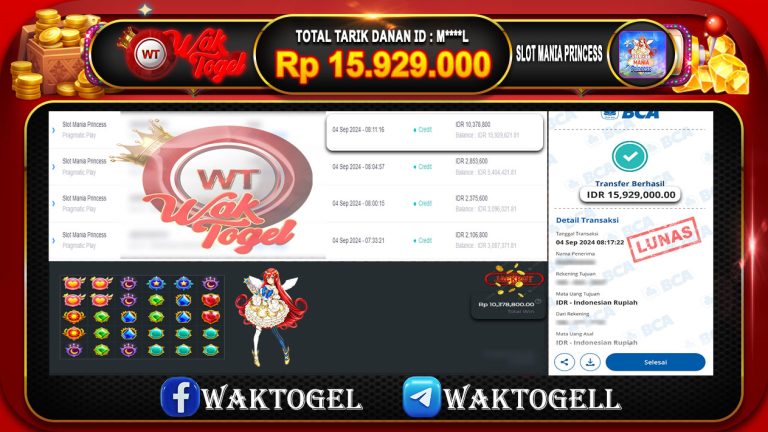 BUKTI PEMBAYARAN SLOT WAKTOGEL