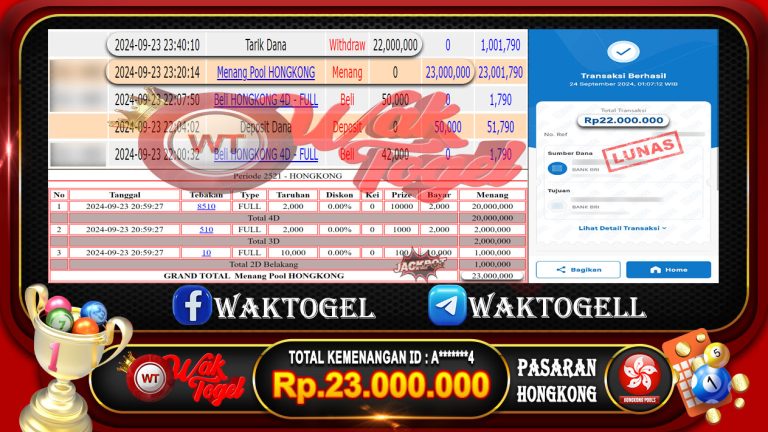 BUKTI PEMBAYARAN HONGKONG WAKTOGEL