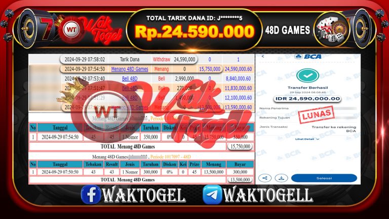 BUKTI PEMBAYARAN CASINO WAKTOGEL