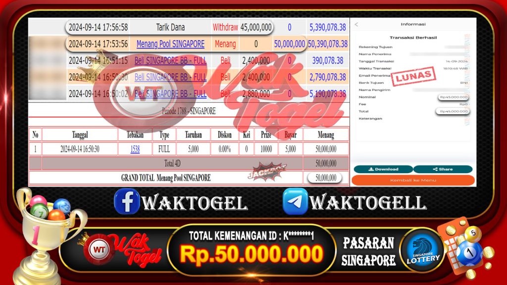 BUKTI PEMBAYARAN SINGAPORE WAKTOGEL