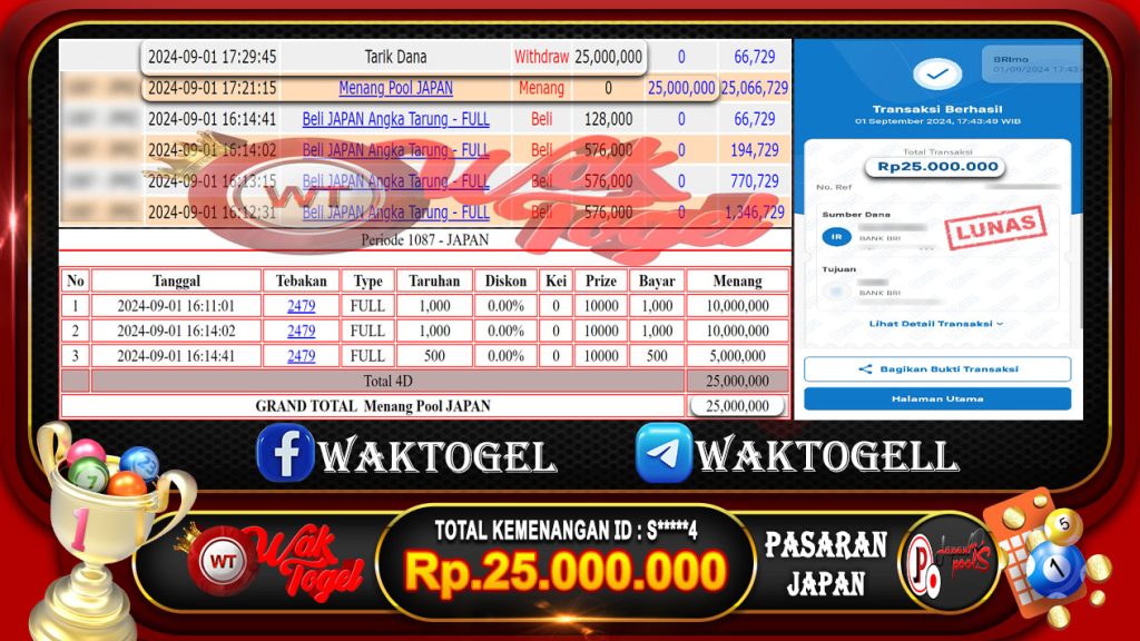 BUKTI PEMBAYARAN JAPAN WAKTOGEL