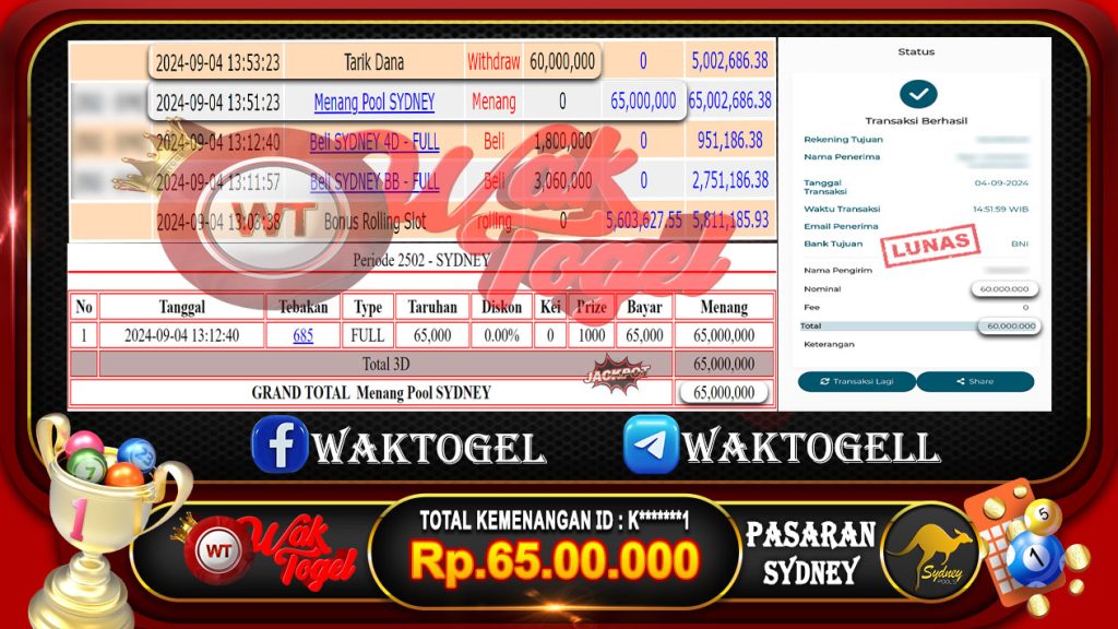 BUKTI PEMBAYARAN SYDNEY WAKTOGEL