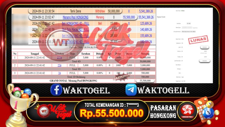 BUKTI PEMBAYARAN HONGKONG WAKTOGEL