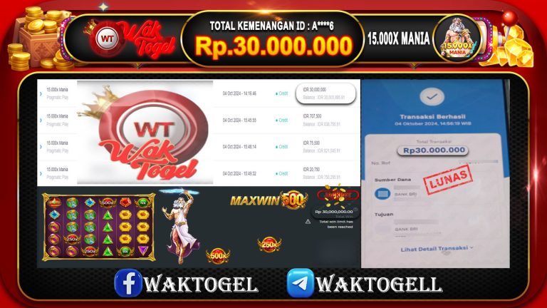 BUKTI PEMBAYARAN SLOT WAKTOGEL