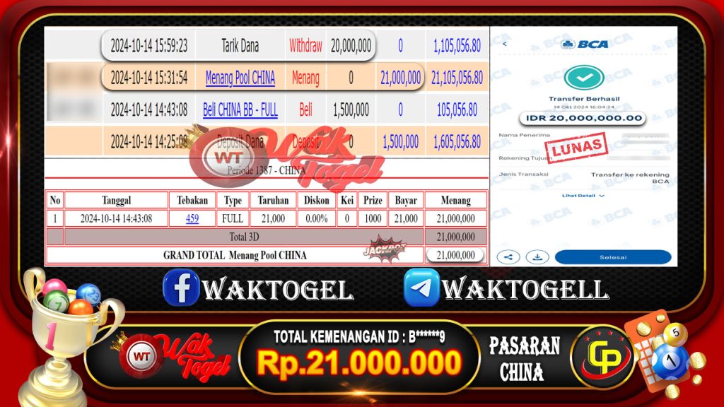 BUKTI PEMBAYARAN CHINA WAKTOGEL