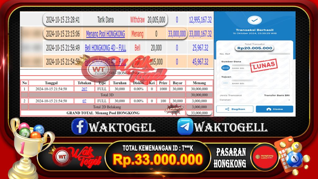 BUKTI PEMBAYARAN HONGKONG LOTTO WAKTOGEL