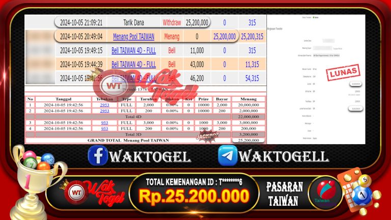 BUKTI PEMBAYARAN TAIWAN WAKTOGEL