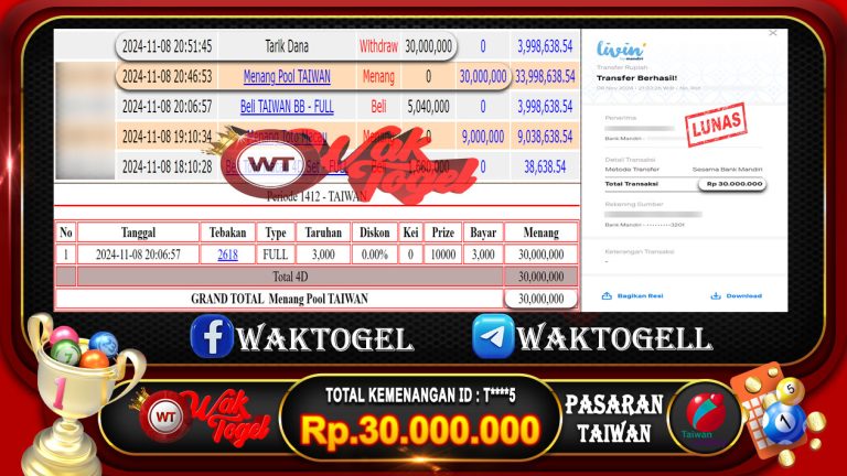 BUKTI PEMBAYARAN TAIWAN WAKTOGEL