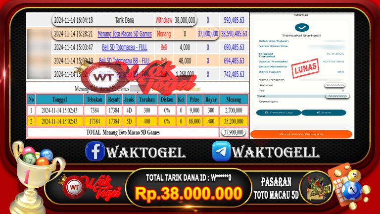 BUKTI PEMBAYARAN TOTO MACAU 5D WAKTOGEL