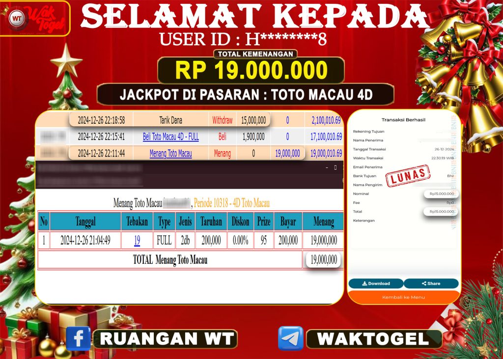 BUKTI PEMBAYARAN TOTO MACAU 4D WAKTOGEL