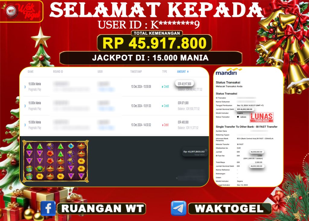 BUKTI PEMBAYARAN SLOT WAKTOGEL