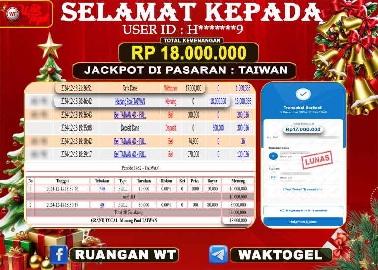 BUKTI PEMBAYARAN TAIWAN WAKTOGEL