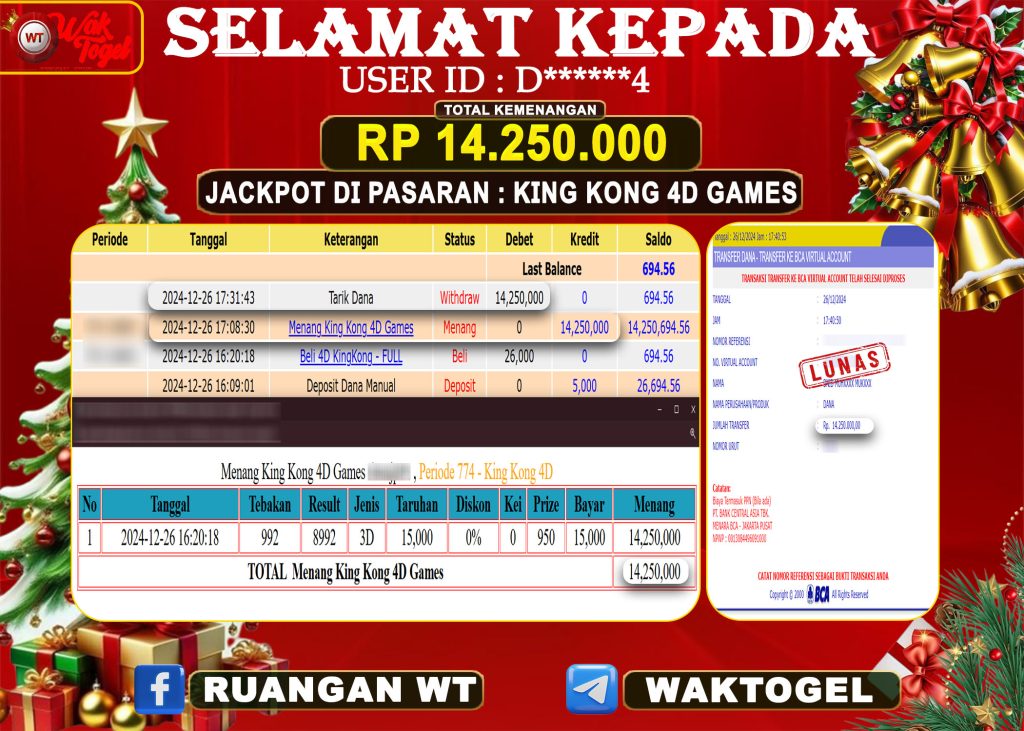 BUKTI PEMBAYARAN KINGKONG WAKTOGEL