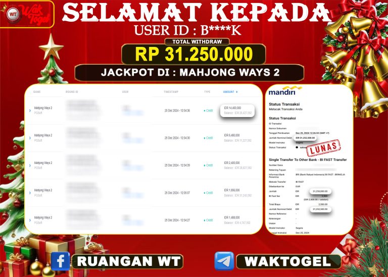 BUKTI PEMBAYARAN SLOT WAKTOGEL