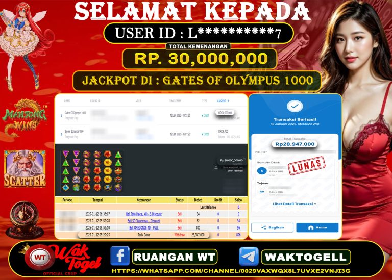 BUKTI PEMBAYARAN SLOT WAKTOGEL