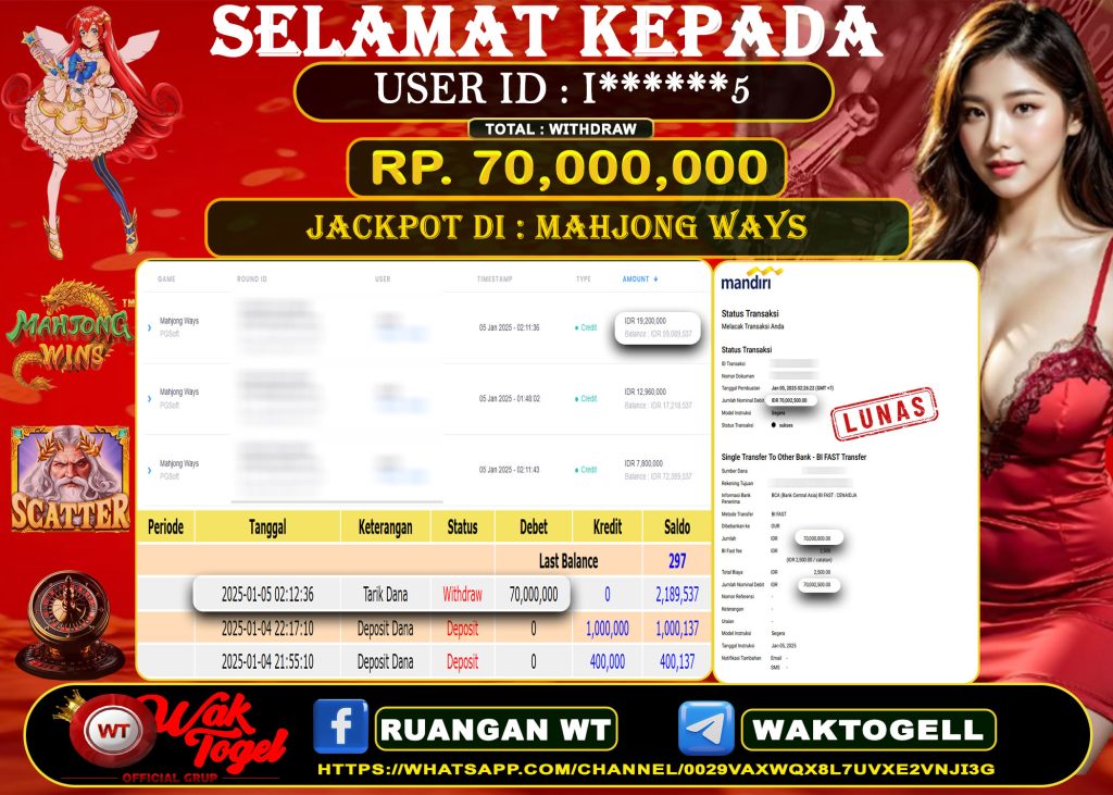 BUKTI PEMBAYARAN SLOT WAKTOGEL