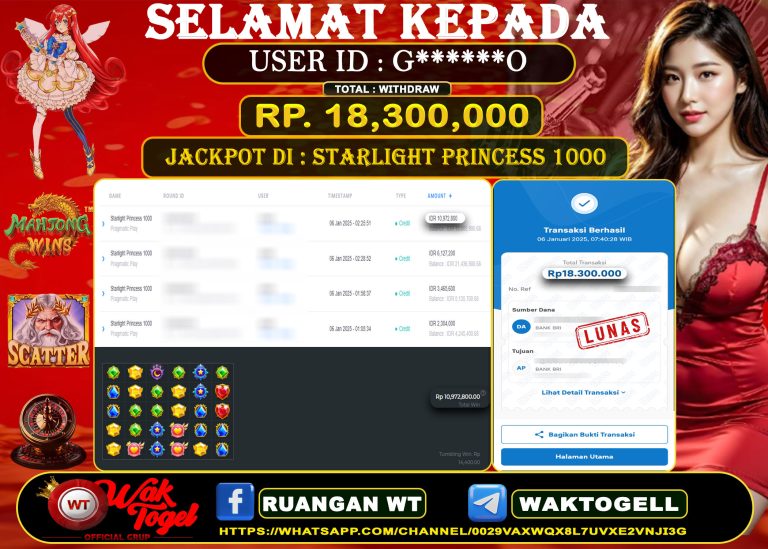 BUKTI PEMBAYARAN SLOT WAKTOGEL