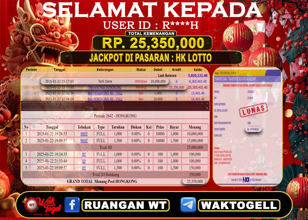 BUKTI PEMBAYARAN HONGKONG LOTTO WAKTOGEL