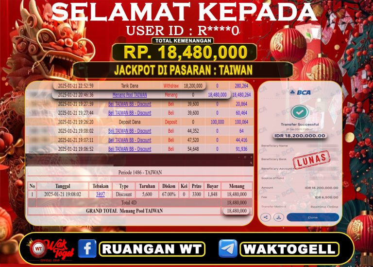 BUKTI PEMBAYARAN TAIWAN WAKTOGEL